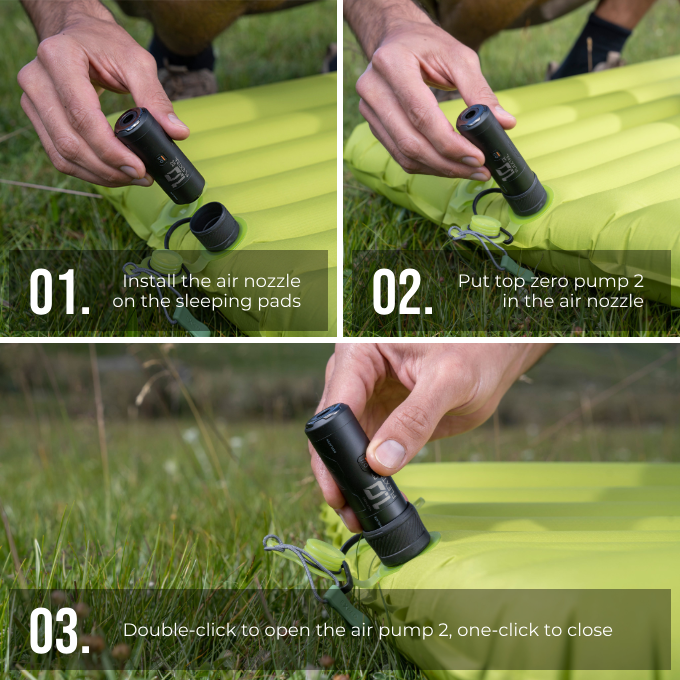Flextail Zero Pump 2 Elektrische Luchtpomp | Ultralichte Slaapmat Pomp | Camping En Backpacking Pomp | Compact Voor Outdoor En Reizen