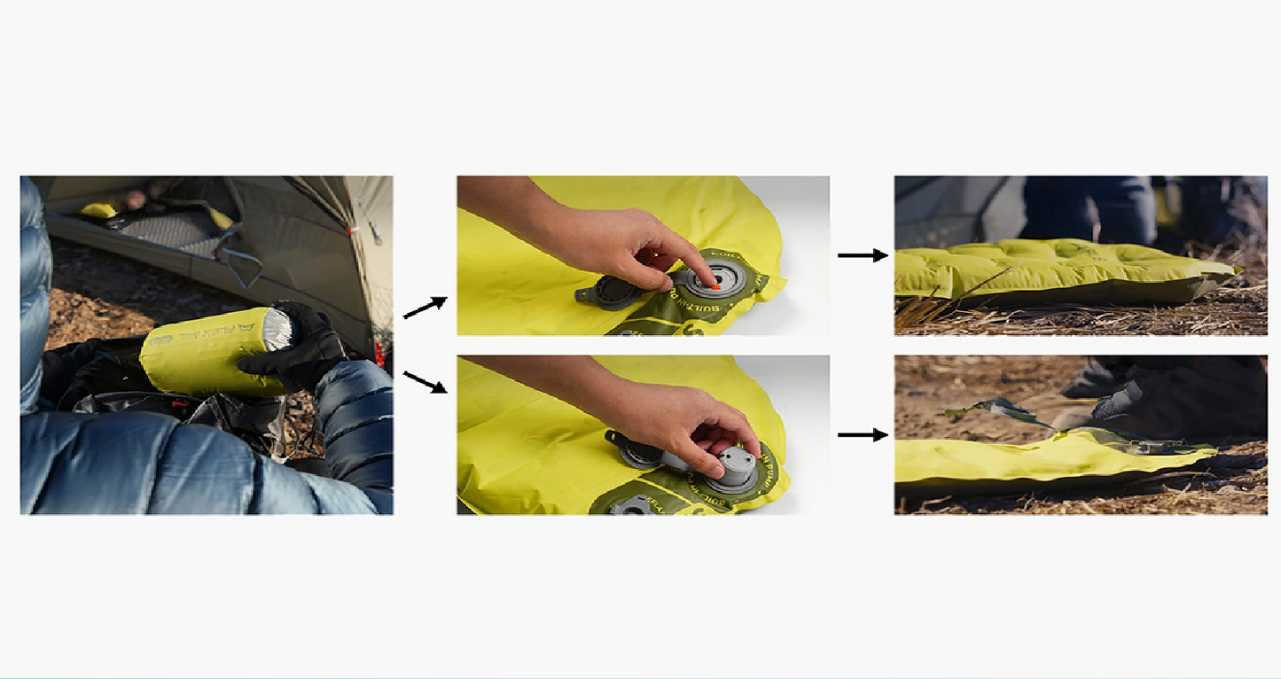 Flextail Tiny Pillow Opblaasbaar Kussen – Ultralicht & Compact Outdoor Reiskussen (Groen)