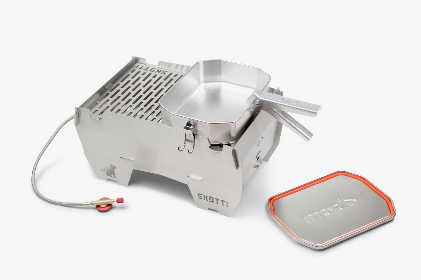 Skotti RVS Boks 2,5L – Jouw Veelzijdige Outdoor Pan & Lunchbox