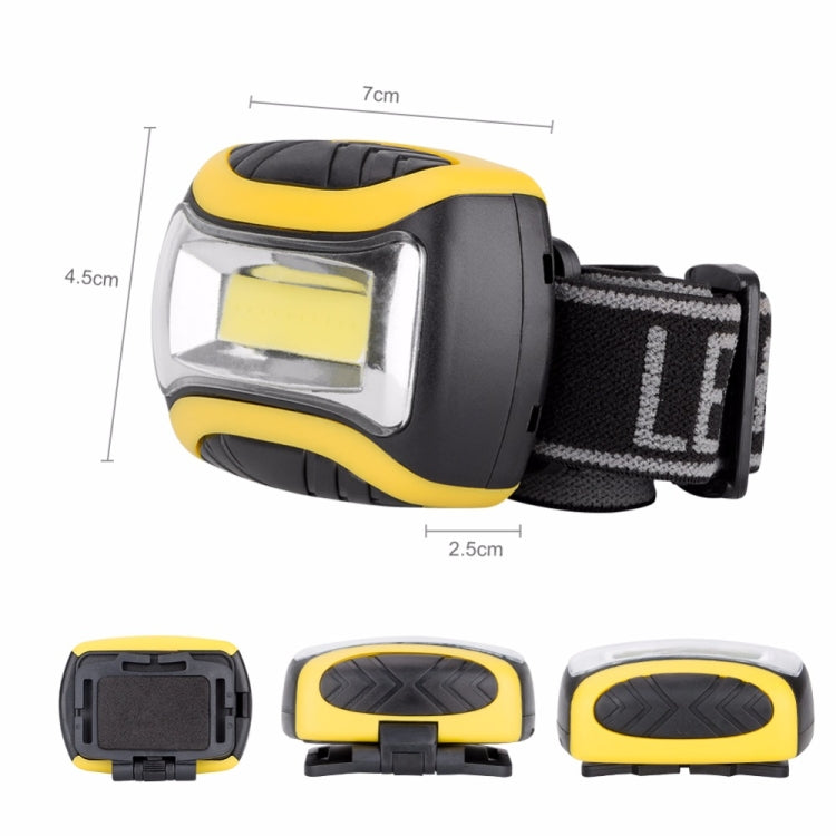 Hoofdlamp LED - Licht - 3 Lichtstanden - Kantelbaar - Verstelbaar - Draagbaar - Nacht - LED lamp - Hardloopverlichting - Sport Verlichting - Fiets Verlichting - Vis verlichting zwart/geel
