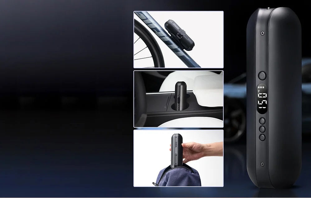 Cycplus A2 Elektrische Luchtpomp – 3-in-1 Compressor, Powerbank & Zaklamp (150 PSI)