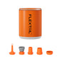 TINY PUMP 2X – Ultieme 3-in-1 Oplaadbare Luchtpomp met Campinglamp (Oranje)
