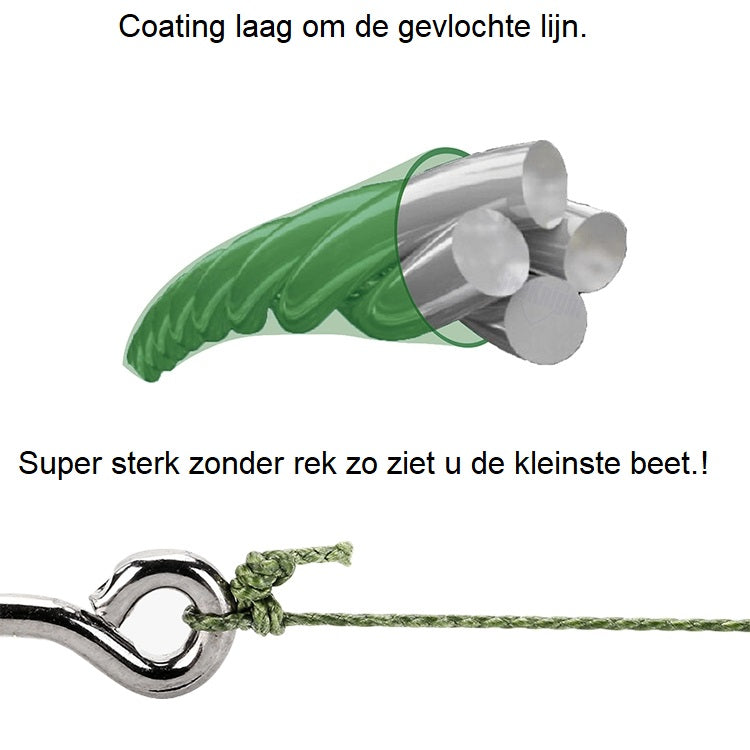 IPEXNL Super Power 2 PE Gevlochten Vislijn – 300m | 18.1kg | 0.33mm – Grijs type 4