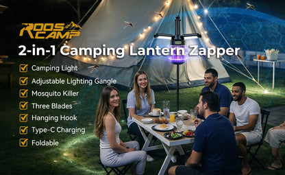 RoosCamp RoosLantern Zapper – campinglamp en insectenlamp in één