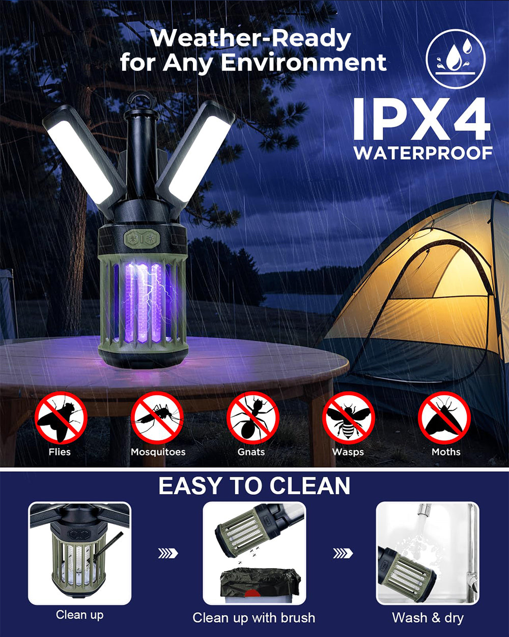 RoosCamp RoosLantern Zapper – campinglamp en insectenlamp in één