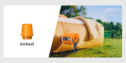 RoosCamp Air Master SL – compacte elektrische luchtpomp met campinglamp en muggenwerende functie