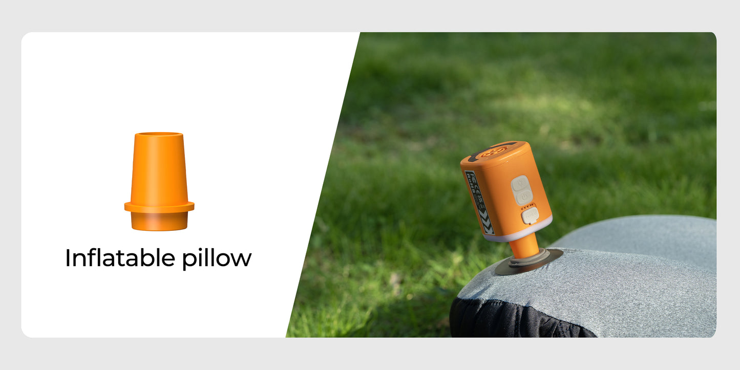 RoosCamp Air Master SL – compacte elektrische luchtpomp met campinglamp en muggenwerende functie