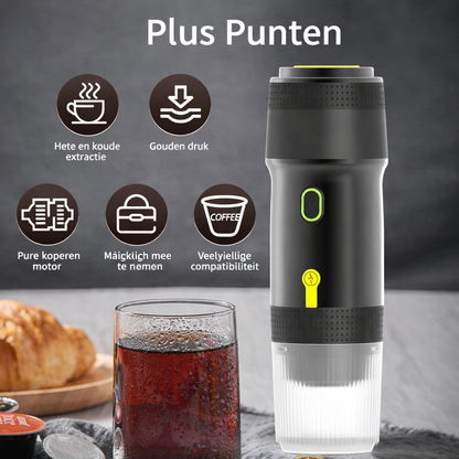 Smartoutdoor Draagbare 3-in-1 Koffiemachine – Altijd en Overal Perfecte Koffie