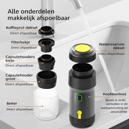 Smartoutdoor Draagbare 3-in-1 Koffiemachine – Altijd en Overal Perfecte Koffie