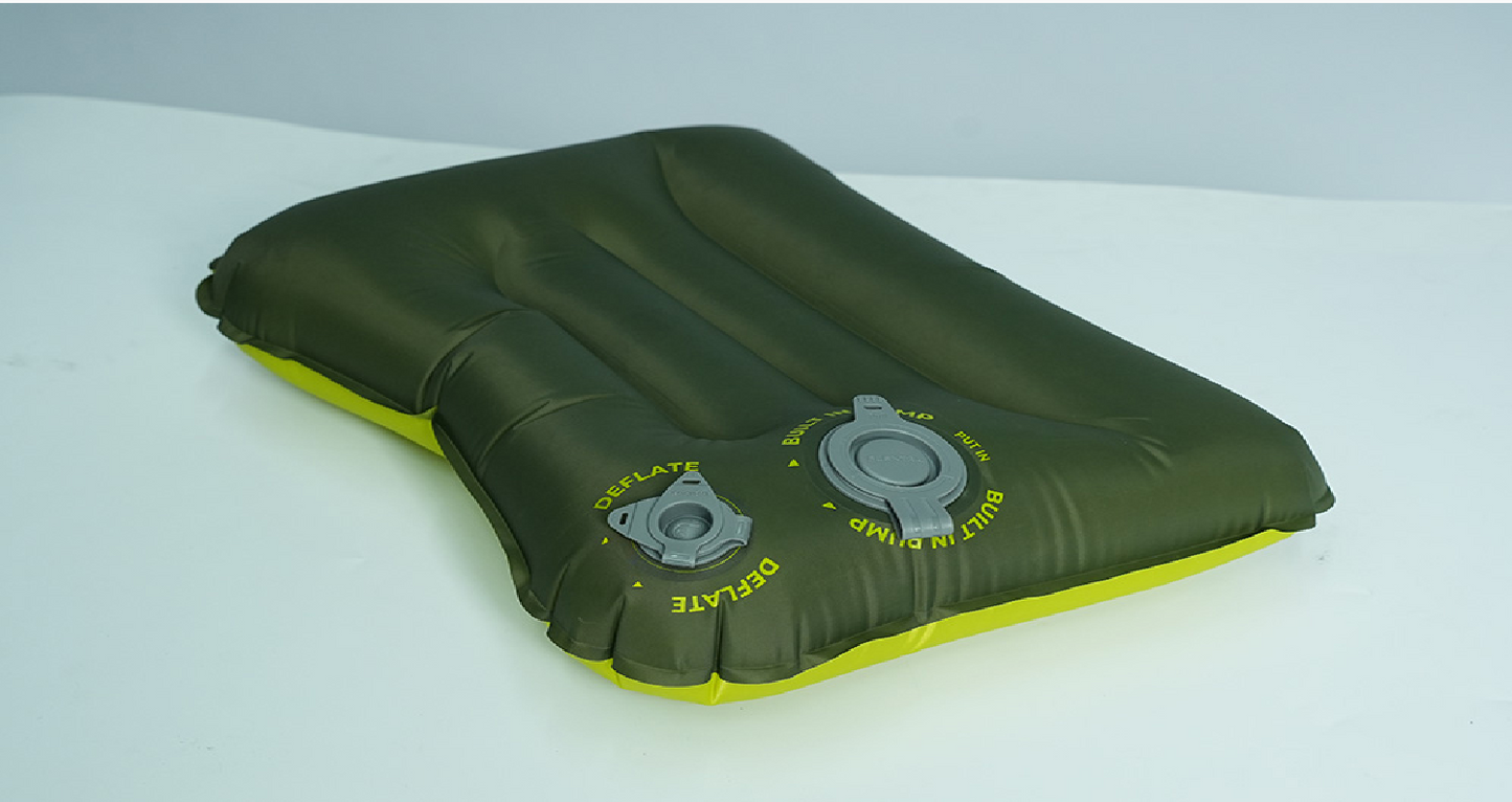 Flextail Tiny Pillow Opblaasbaar Kussen – Ultralicht & Compact Outdoor Reiskussen (Groen)