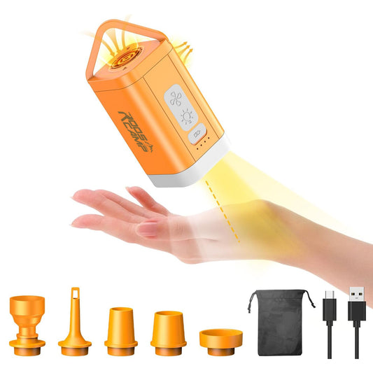 RoosCamp Air Master Nano 2 – compacte 4-in-1 elektrische luchtpomp voor camping en outdoor