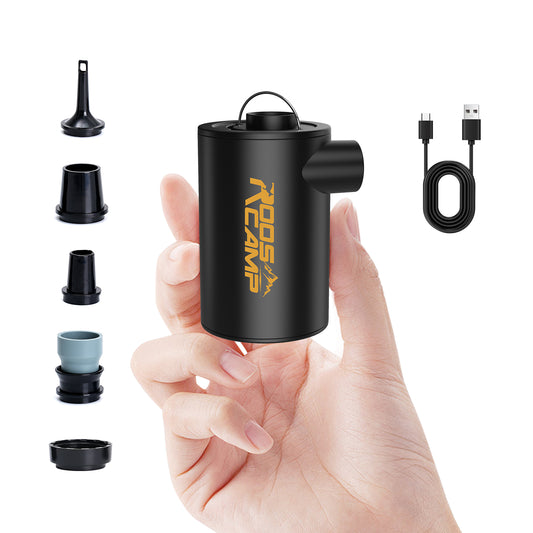 RoosCamp AirMaster Pro – krachtige elektrische luchtpomp voor camping en outdoor