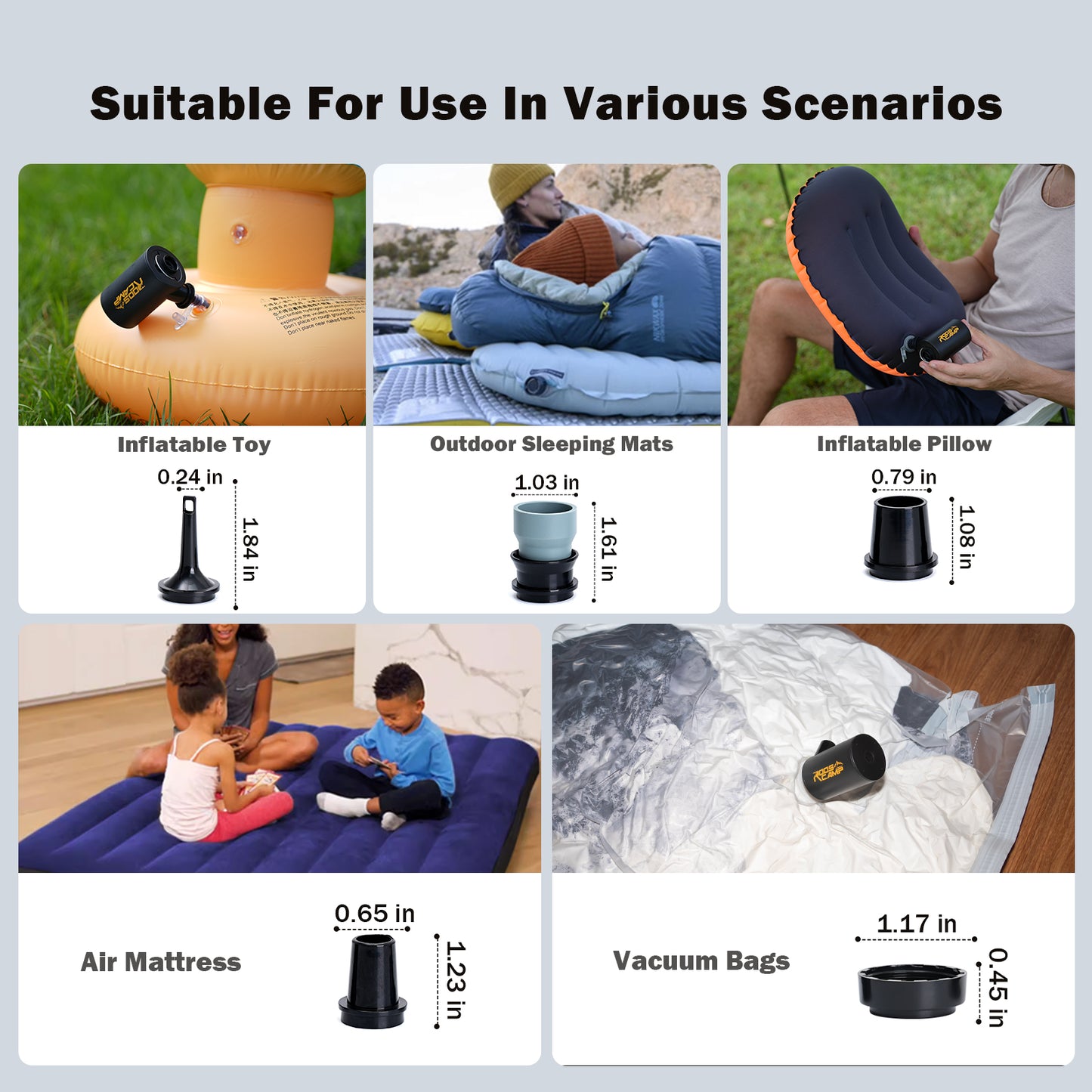RoosCamp AirMaster Pro – krachtige elektrische luchtpomp voor camping en outdoor