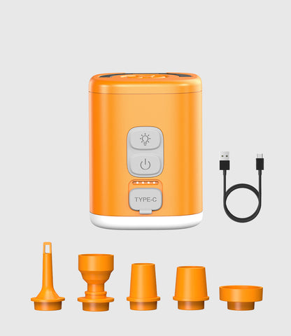 RoosCamp Air Master SL – compacte elektrische luchtpomp met campinglamp en muggenwerende functie