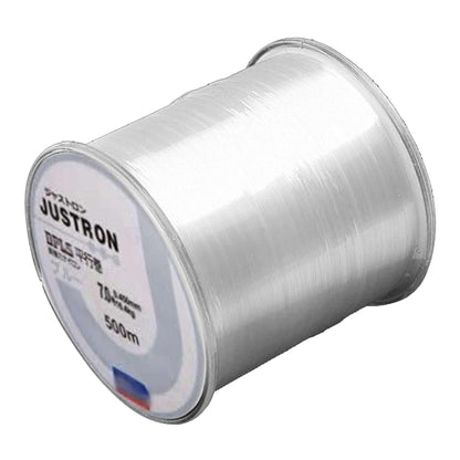Daiwa Justron Nylon Vislijn - 500m Wit - 0.45mm - Extra Sterk (16.4kg) - Voor Zoet- en Zoutwater