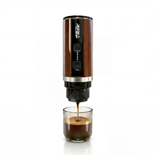 Rooscamp Barista-kwaliteit koffie, waar je ook bent – met de  Draagbare Elektrische Espressomachine