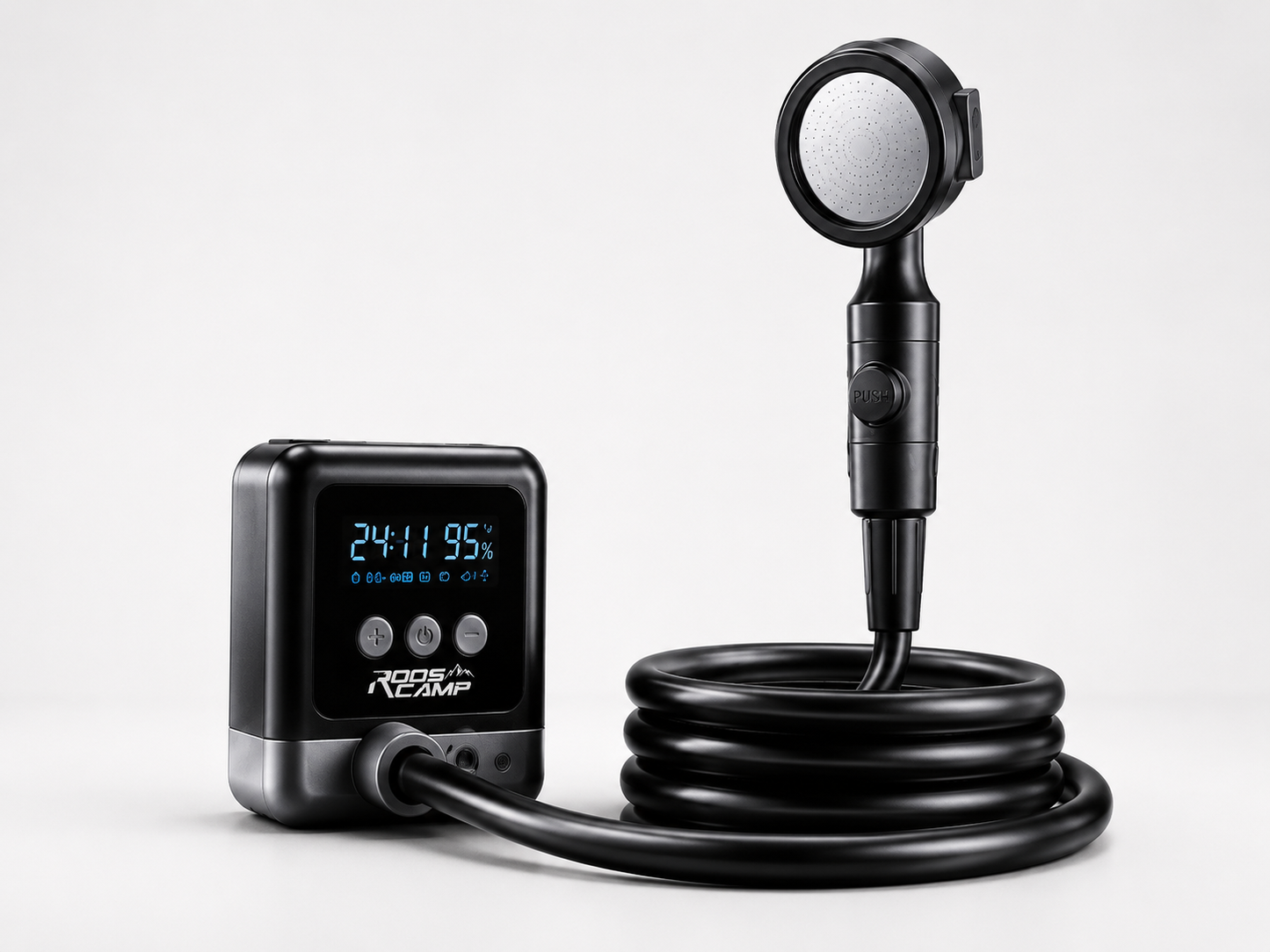 RoosCamp Shower Pro – Draagbare Campingdouche voor Outdoor, Reizen en Kamperen