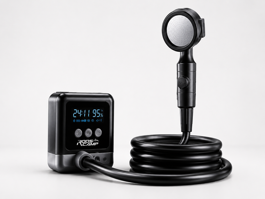 RoosCamp Shower Pro – Draagbare Campingdouche voor Outdoor, Reizen en Kamperen