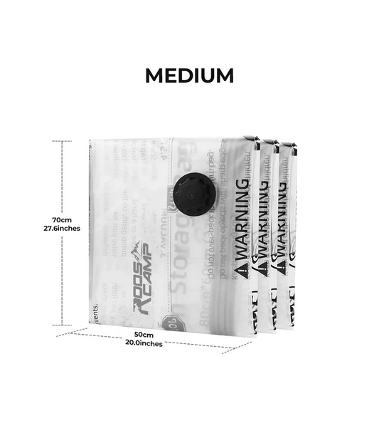 Rooscamp Vacuum Storage Bags Small M 70x50cm – Vacuüm Opbergzakken – Ruimtebesparend & Herbruikbaar