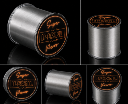 Ipexnl Nylon Vislijn - 500m Wit - 0.37mm - Extra Sterk (14.5kg) - Voor Zoet- en Zoutwater