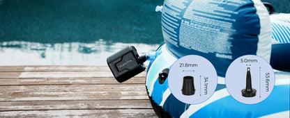 EVO PUMP 3 – Krachtige 1000L/Min Draagbare & Oplaadbare Luchtpomp Oranje