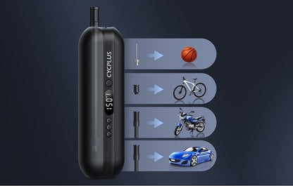Cycplus A2 Elektrische Luchtpomp – 3-in-1 Compressor, Powerbank & Zaklamp (150 PSI)