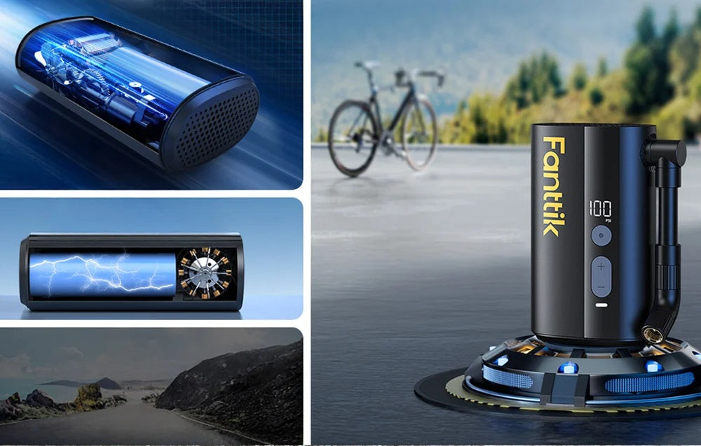 Fanttik X9 Ace – Draagbare Elektrische Fietspomp tot 150 PSI