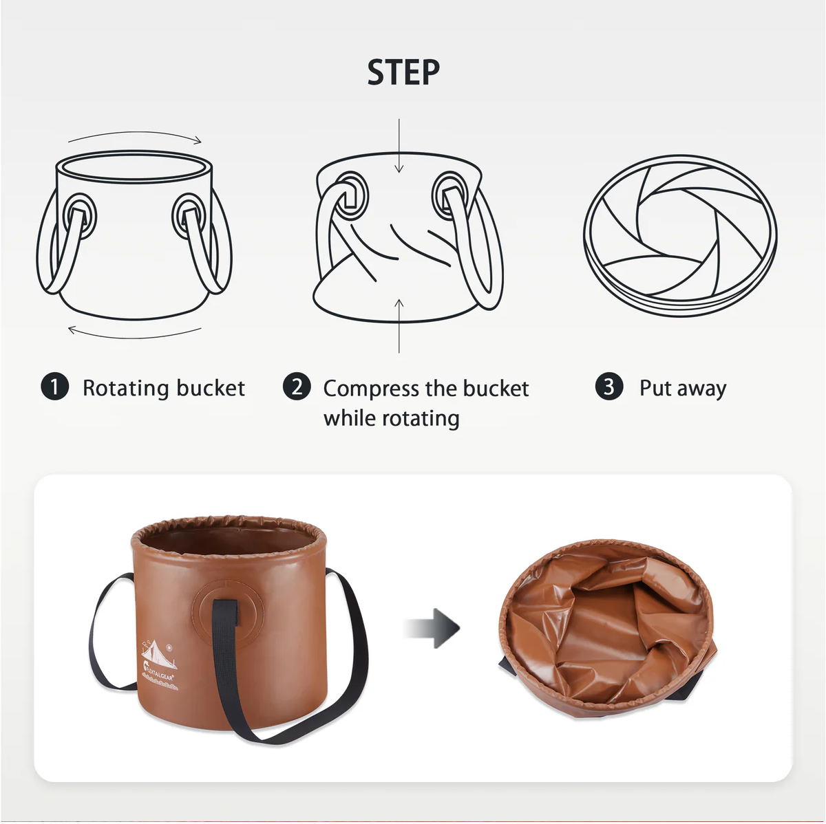 Flextail Bucket – Opvouwbare Emmer (20L)