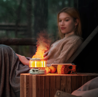 Flextail MAX LANTERN  Lamp en Luchtbevochtiger in 1 met vitage vlam