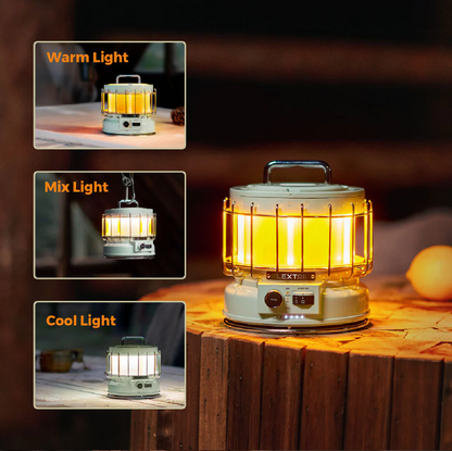 Flextail MAX LANTERN  Lamp en Luchtbevochtiger in 1 met vitage vlam