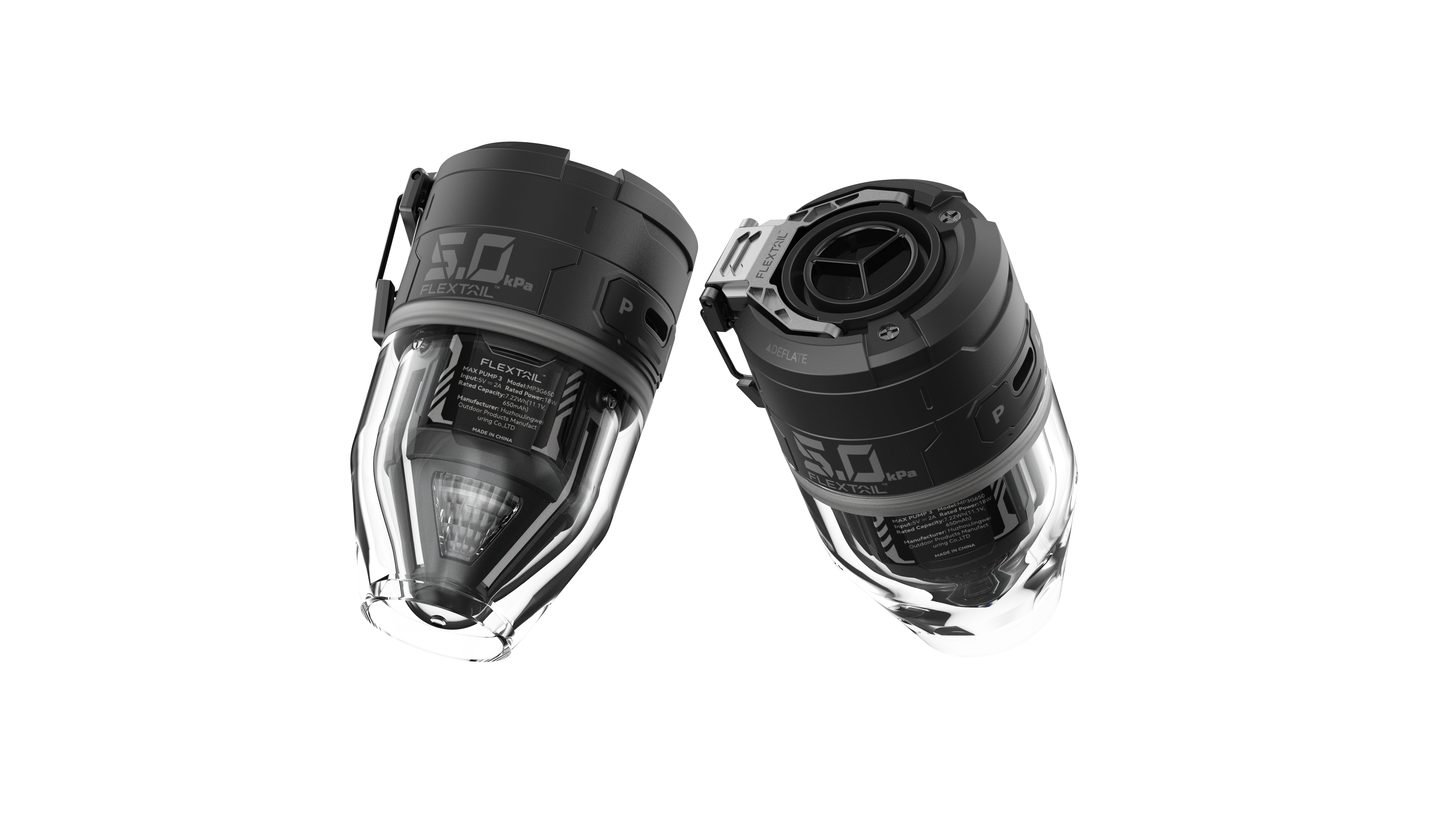 FLEXTAIL MAX PUMP 3 – Krachtige 2-in-1 Luchtpomp & LED Zaklamp (Zwart)