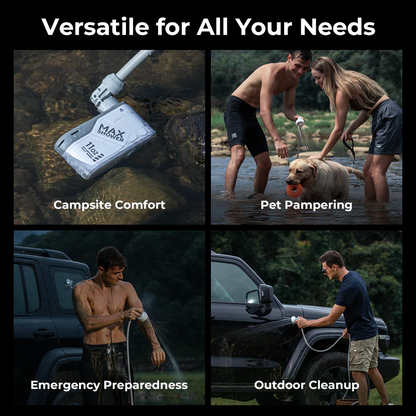 Flextail Max Shower is de draagbare kampeerdouche