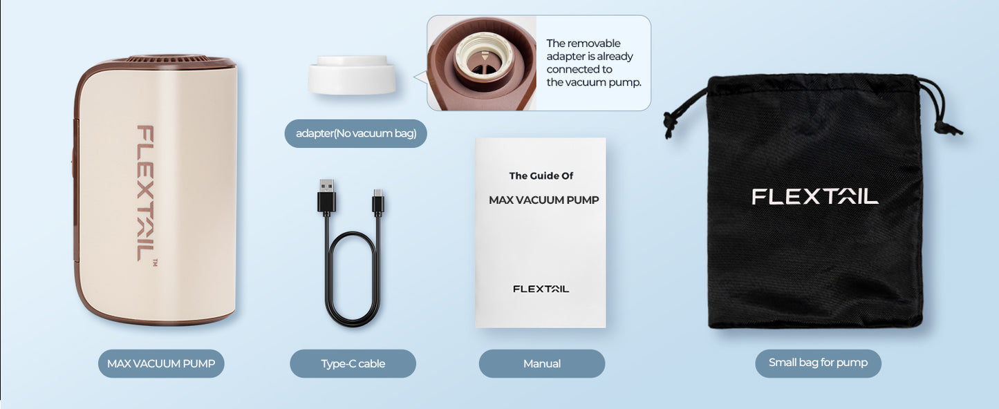 Flextail MAX Vacuümpomp – Ultra Draagbare Hoge Druk 10 kPa