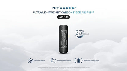 Nitecore AP05C Elektronische Luchtpomp – Compact, Krachtig en Draadloos