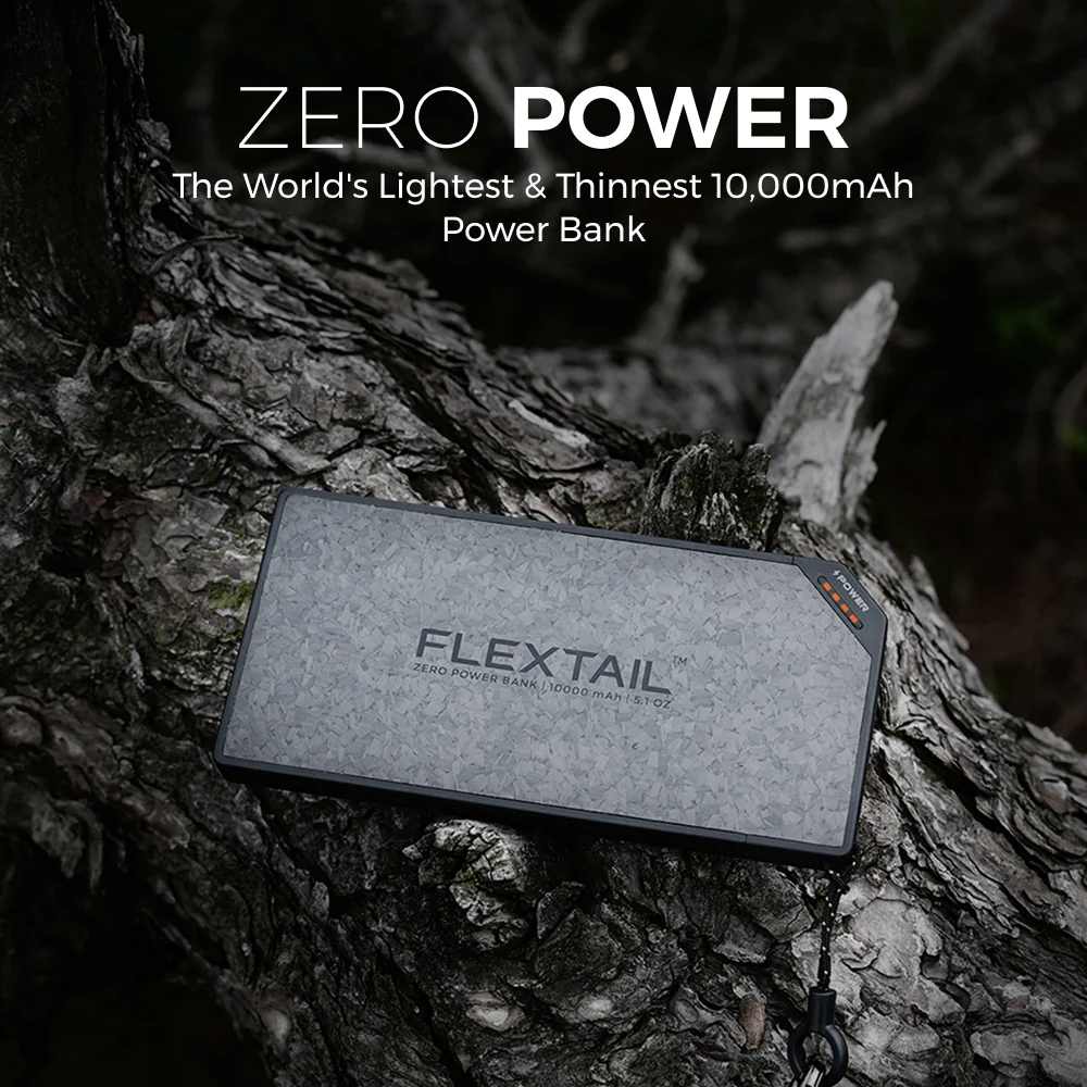 ZERO POWER BANK 10.000C – ’s werelds lichtste en dunste powerbank van 10.000 mAh (145 g, 22,5 W)