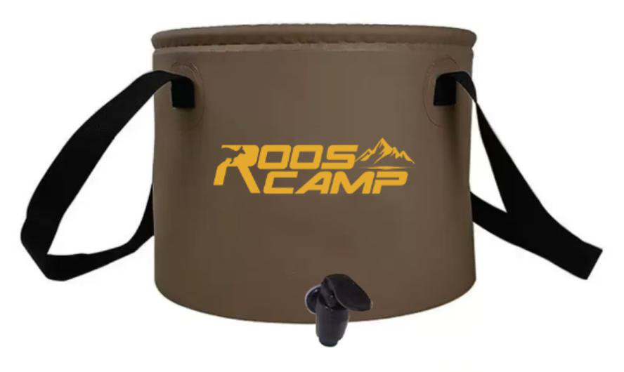 Rooscamp Opvouwbare Wateremmer 20L – Camping Emmer met Kraan – Opvouwbare Watertank – Draagbare Waterzak voor Camping, Outdoor en Reizen