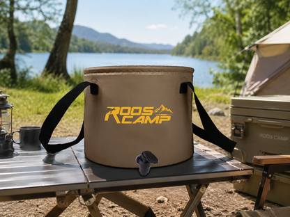 Rooscamp Opvouwbare Wateremmer 20L – Camping Emmer met Kraan – Opvouwbare Watertank – Draagbare Waterzak voor Camping, Outdoor en Reizen